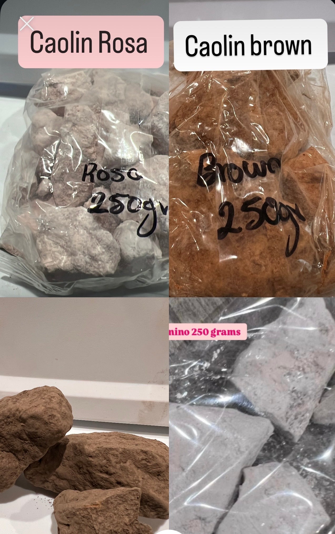 Terrones/Caolin/ Arcillas