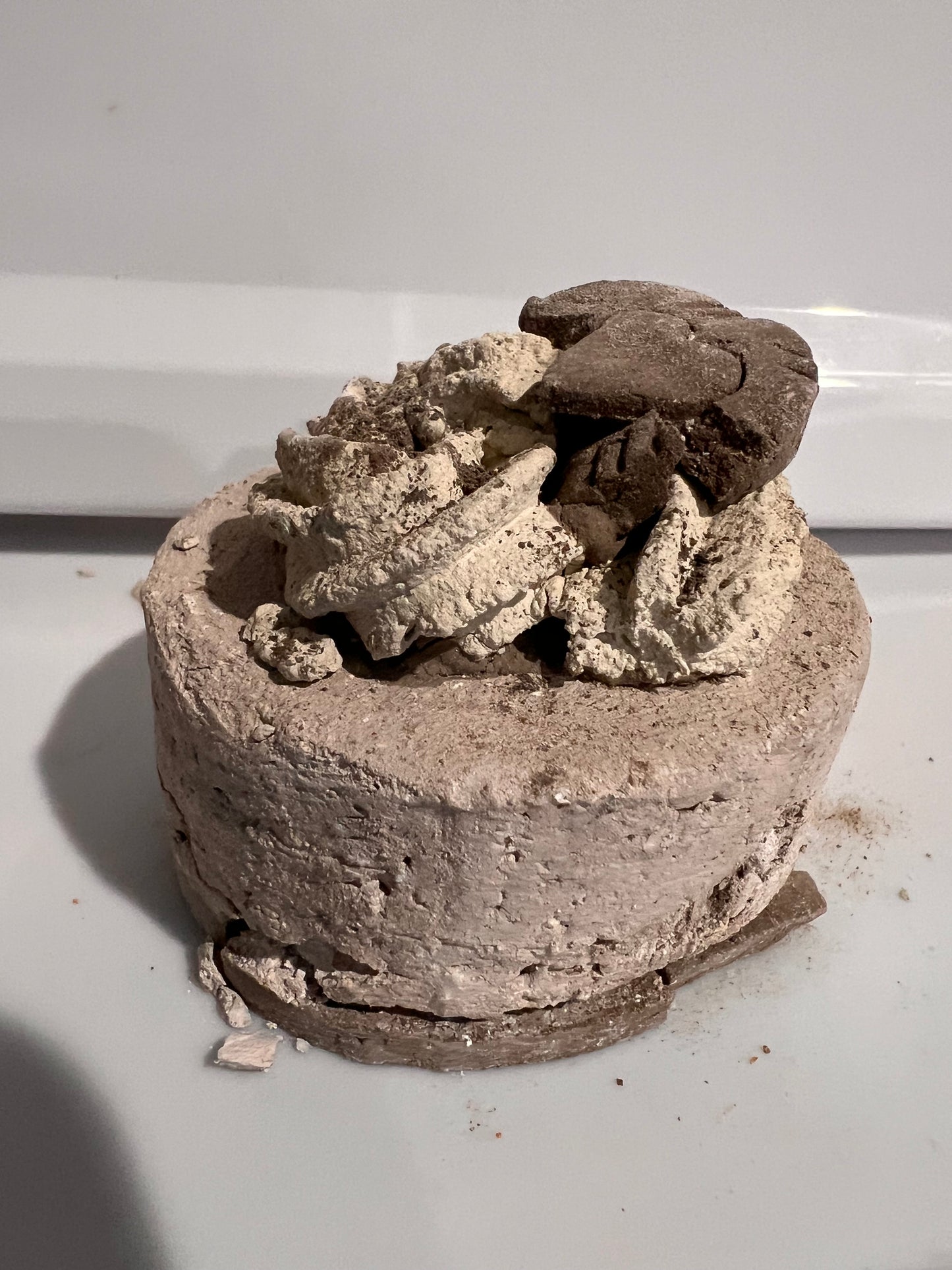 Pieza cheesecake chocolate