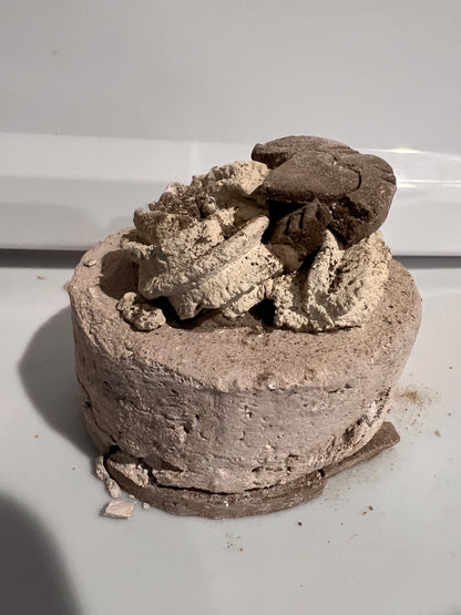Pieza cheesecake chocolate
