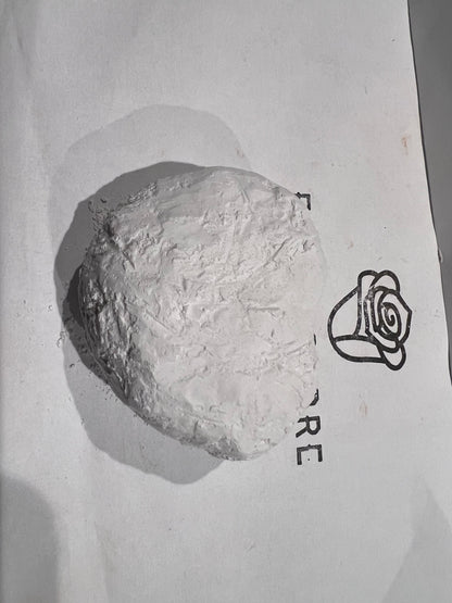 Clay caolin in a heart shape